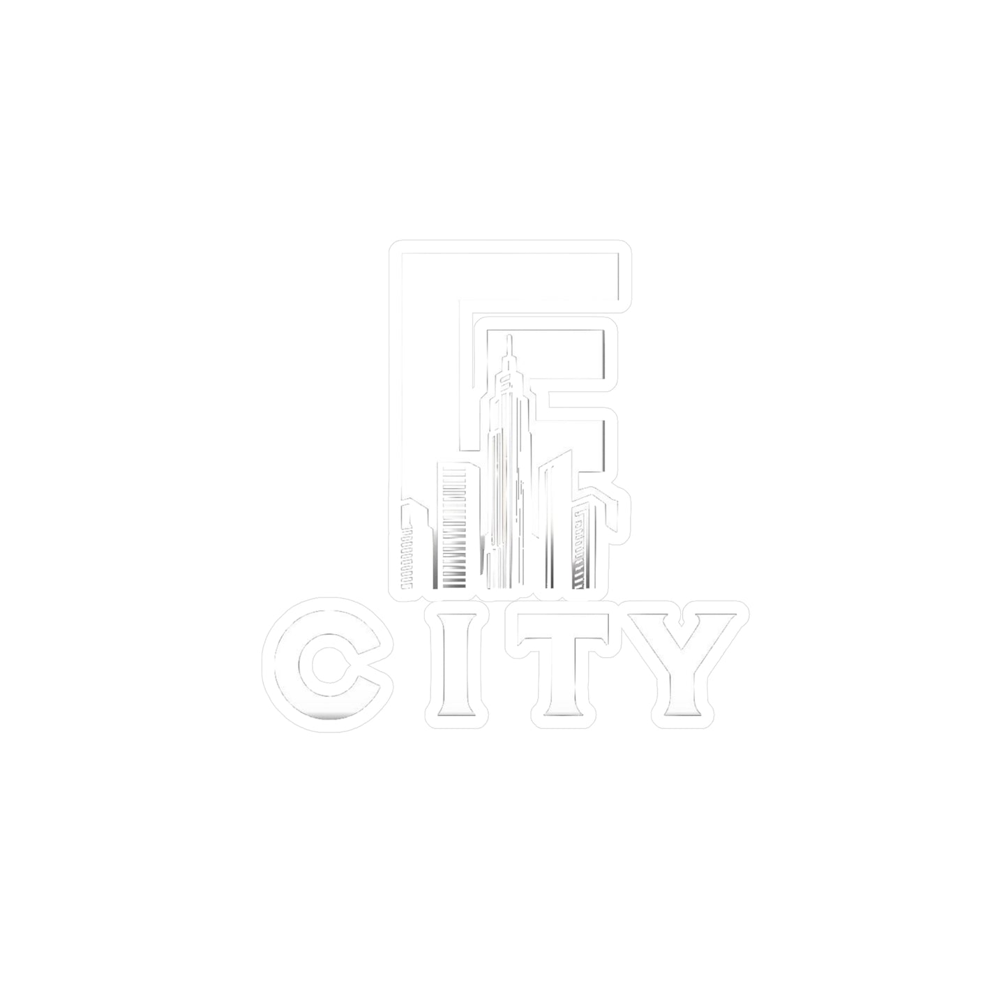 White Logo Decal